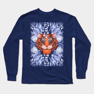 Tropical Cheeky Tiger Long Sleeve T-Shirt